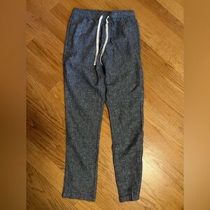 Blue/grey J. Crew Factory men’s cotton-linen blend pants size small
